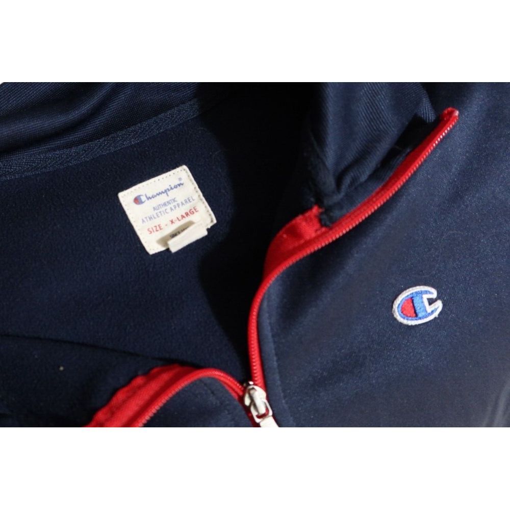 Champion Track Jacket Size XL Blue Red Stripes Vintage Retro Y2K - Picture 5 of 5